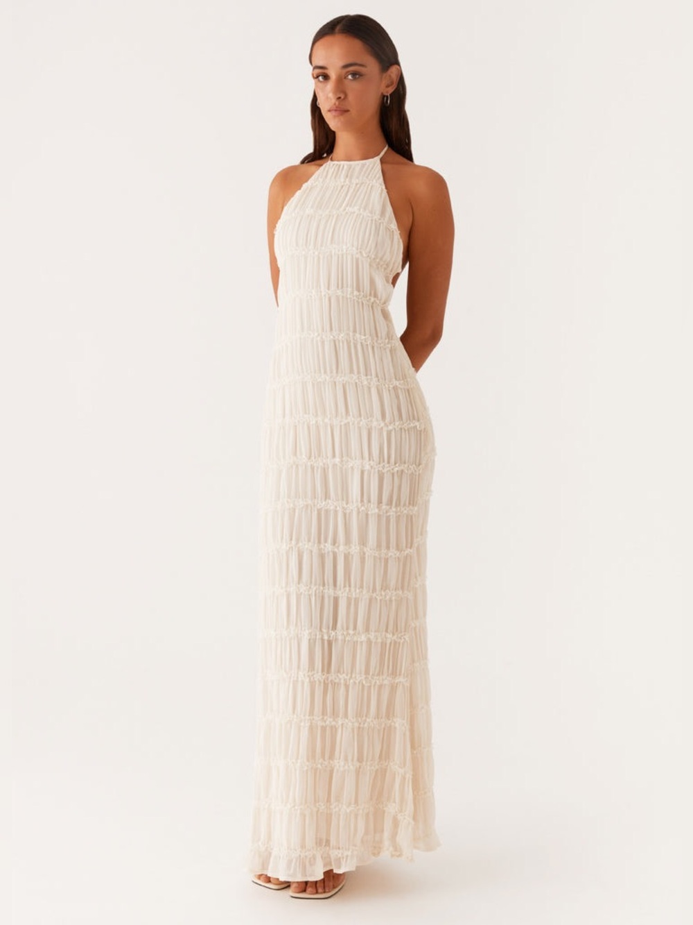 Peppermayo Aullie Maxi Dress - Ivory - Size 18